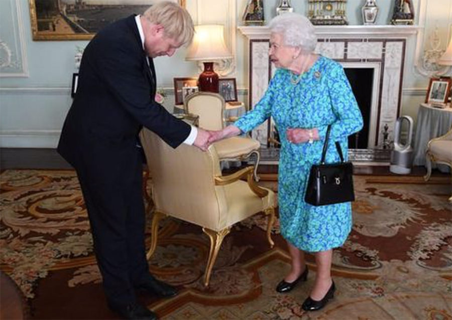 Boris Johnson and QE II